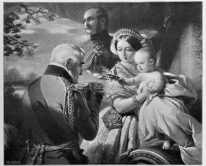 El Primero de Mayo de 1851, grabado por Werner de Franz Xaver Winterhalter